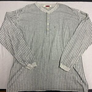 Vintage Striped Gray Henley Shirt - Vintage Old Navy Men’s shirt with tags